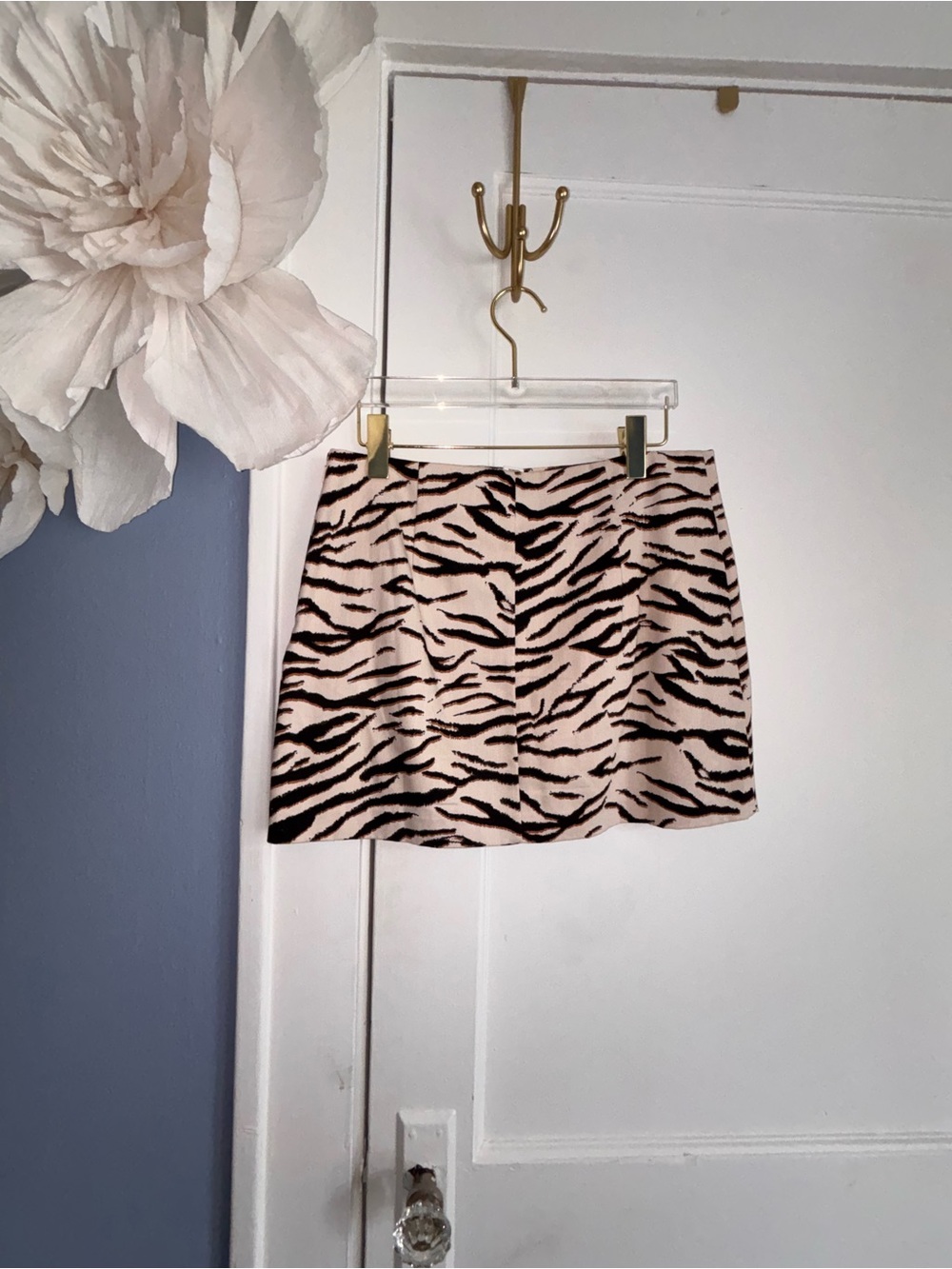 NWOT | Women's Pink Animal Print Mini Skirt